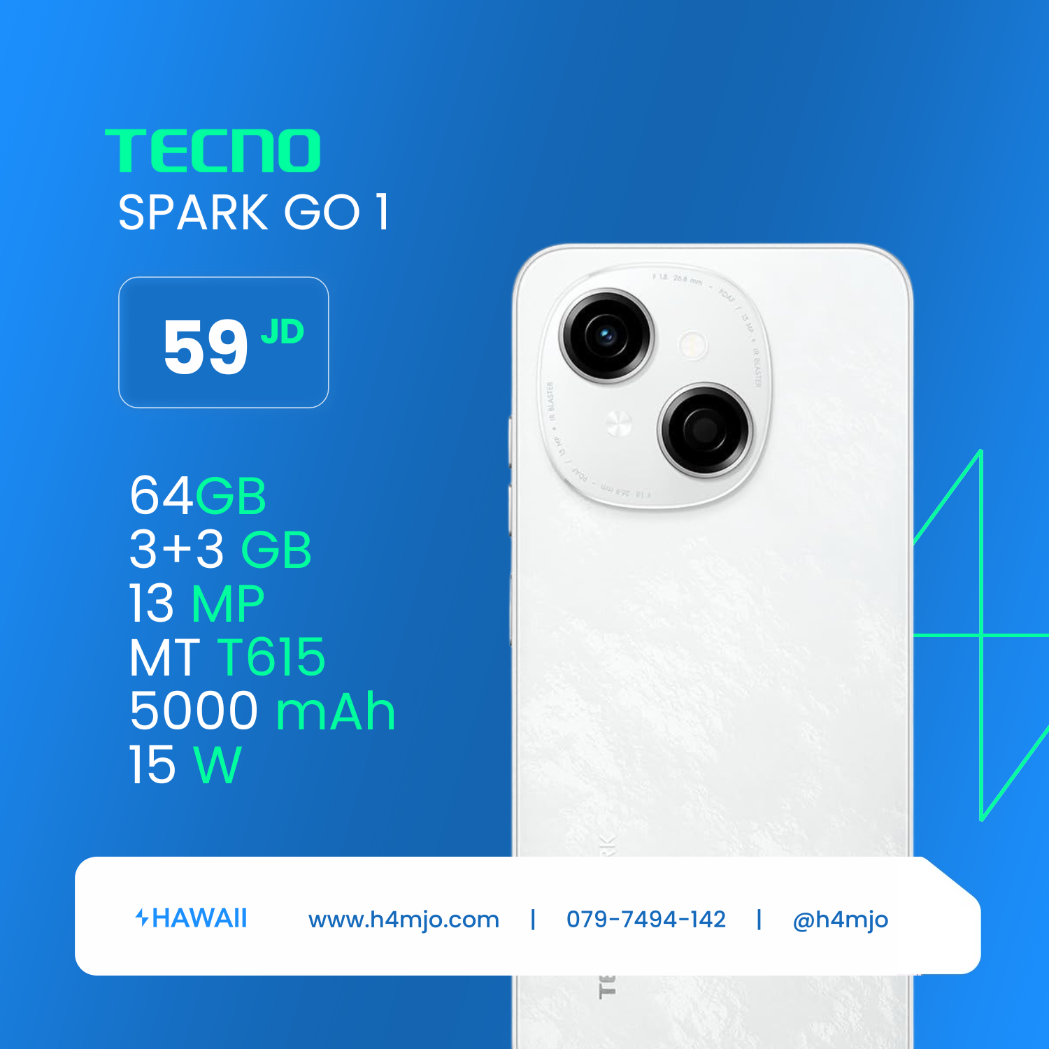 TECNO SPARK GO 1 64GB 3GB